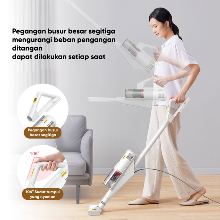 Deerma Vacuum Cleaner Penyedot Debu Hand-held Lightweight Design - DX888